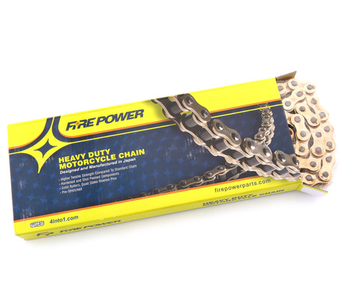 Fire Power Heavy Duty Gold Motorcycle Chain - 530